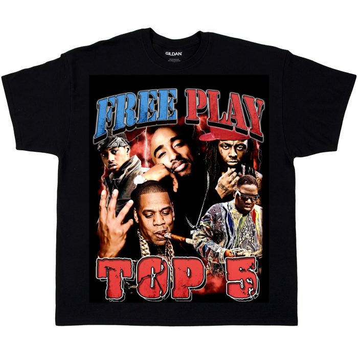 Free Play “Top 5” Graphic *Pre order* Tee