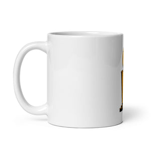 Free Play Logo glossy mug (white)